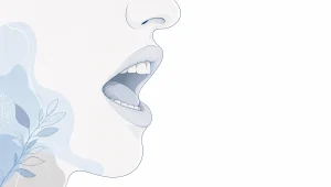 An adult mouth profile shows the areas a dentist may check during an oral health exam.