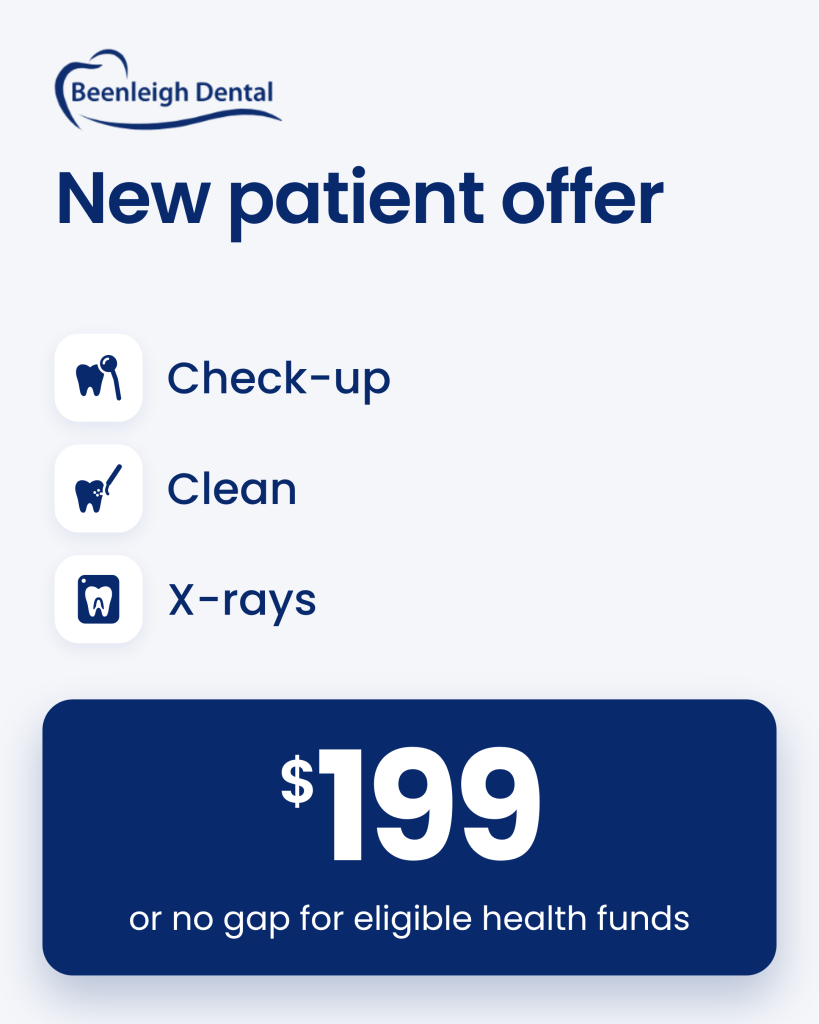 New patient offer: check-up, clean and x-rays for $199