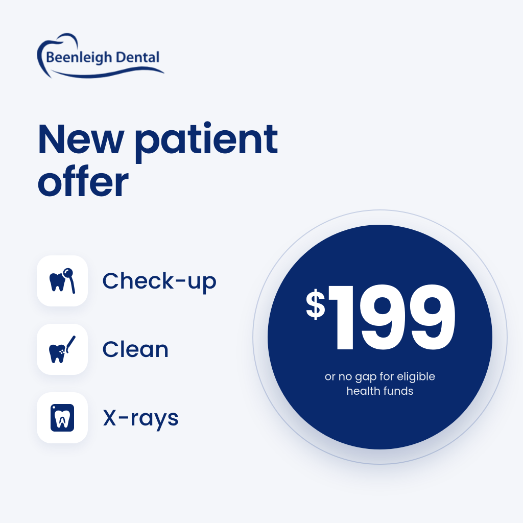 New patient offer: check-up, clean and x-rays for $199