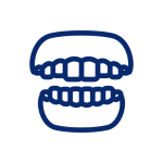 Teeth replacement and dentures icon, Beenleigh Dental