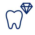 Whitening and tooth jewellery icon, Beenleigh Dental